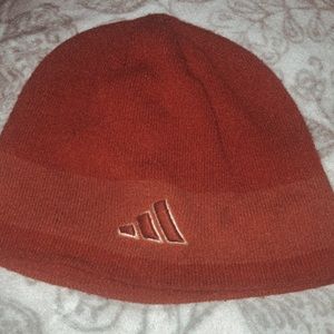 red adidas beanie